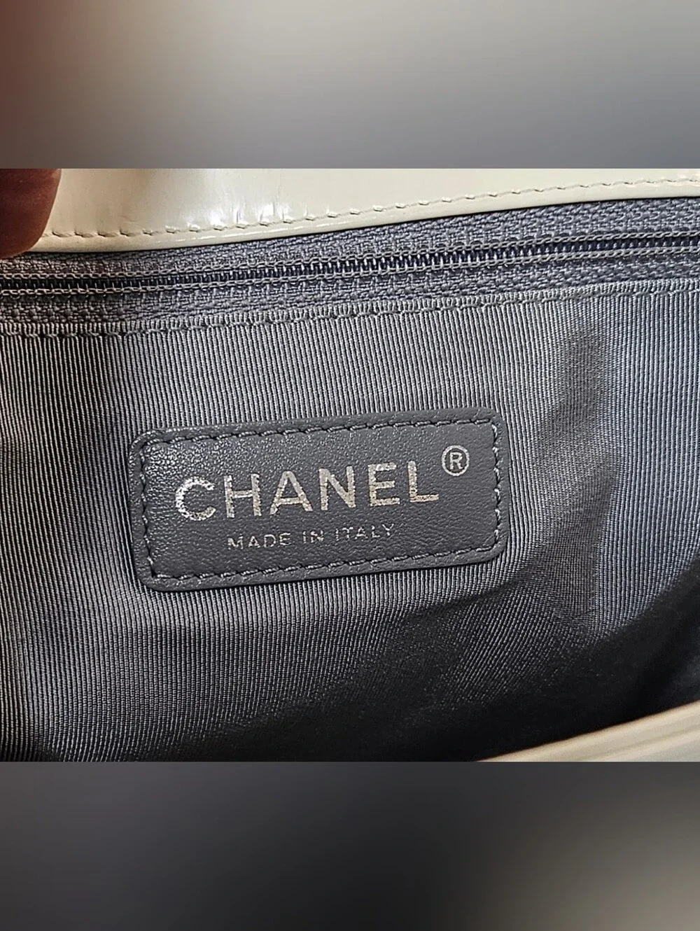 Chanel Boy Cream Leather High-End Luxury Chain Shoulder Bag (LIMITED EDITION)